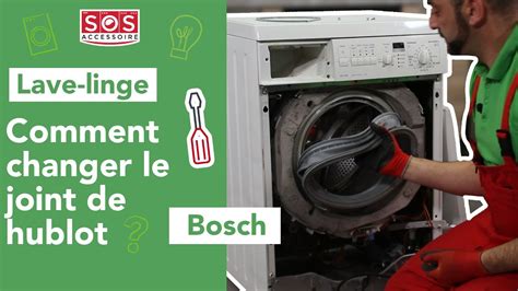 Comment changer le joint de hublot sur un lave linge BOSCH ou .